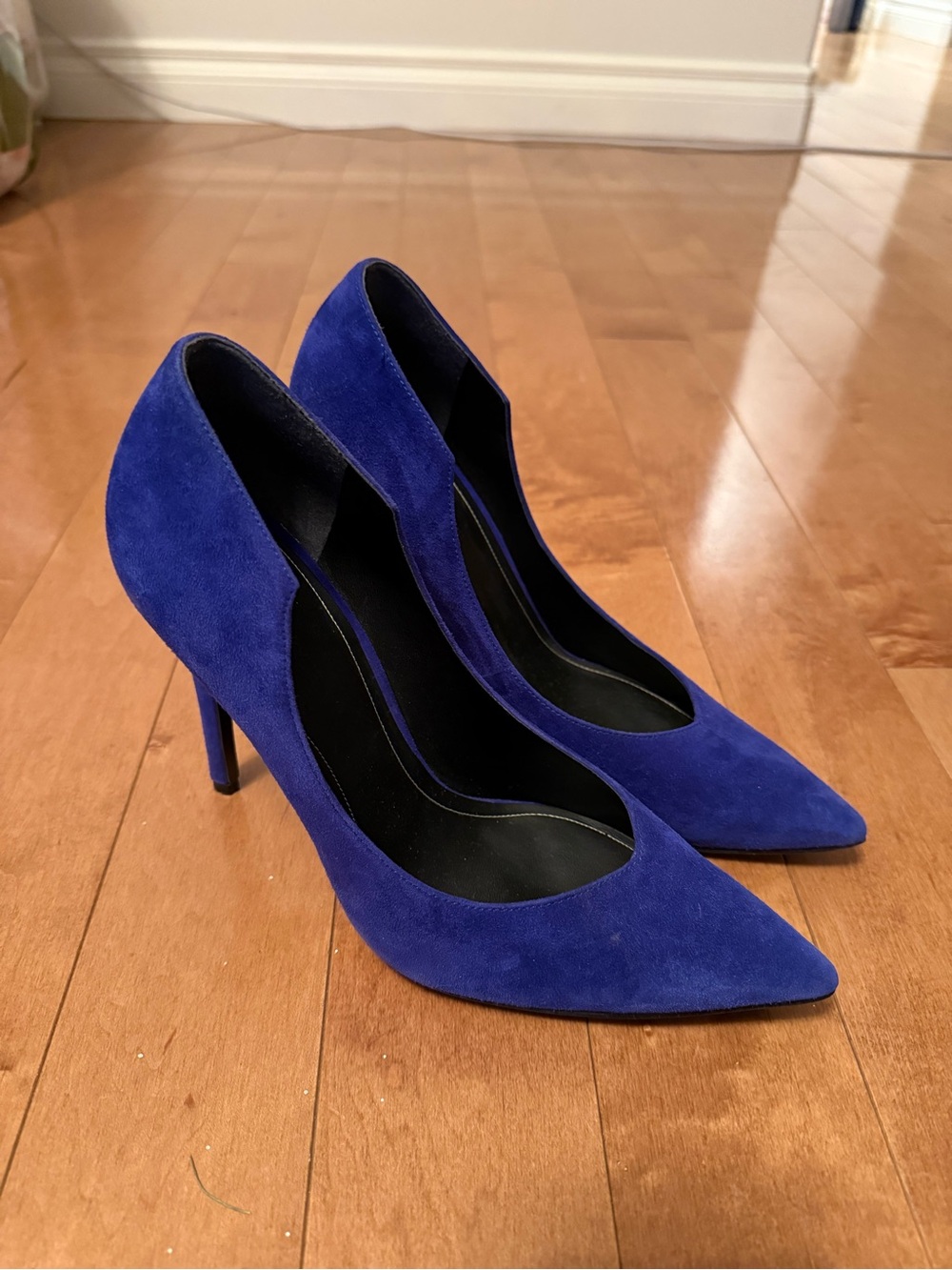Kendall + Kylie blue suede heels